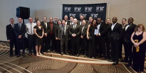 Franchisees being recognized at wards ceremony