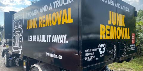 junk removal franchise's junk truck